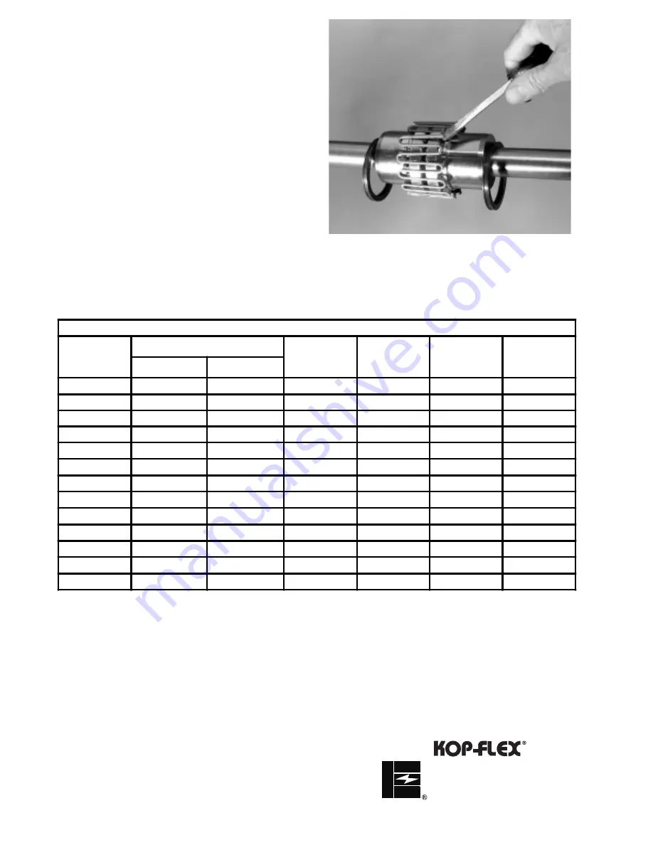 Emerson Power Transmission Kop-Flex KOP-GRID H Series Installation And Alignment Instructions Download Page 4