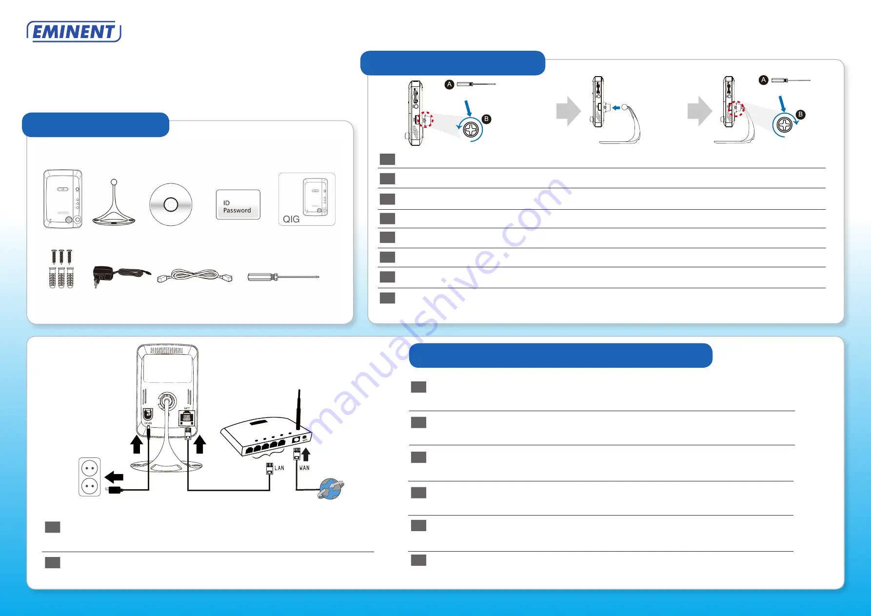 Eminent Easy Pro View Quick Install Manual Download Page 1