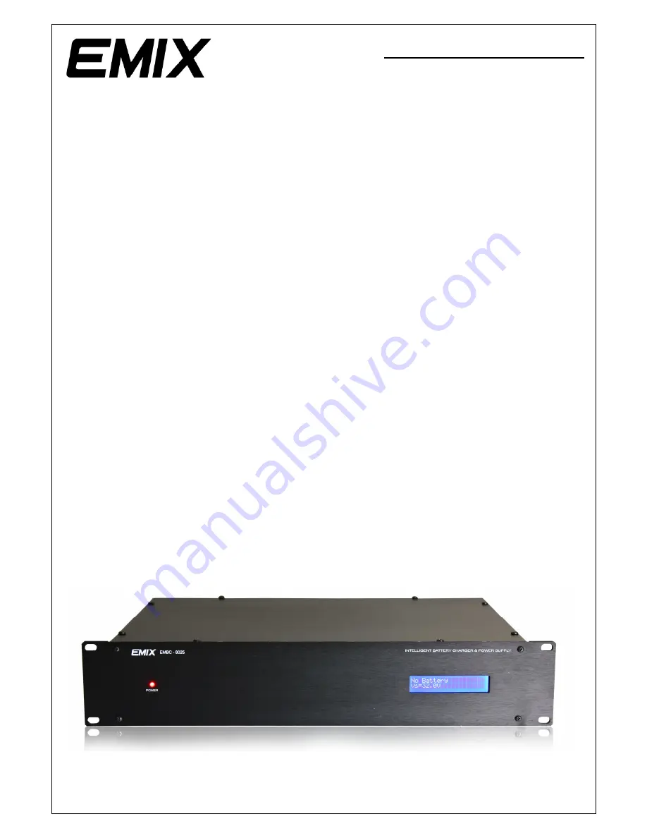 EMIX EMBC-8025 Operational Manual Download Page 1