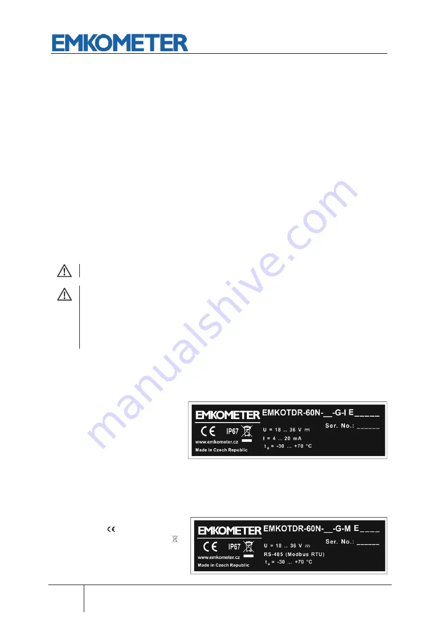 EMKOMETER EMKOTDR-60 Manual Download Page 25