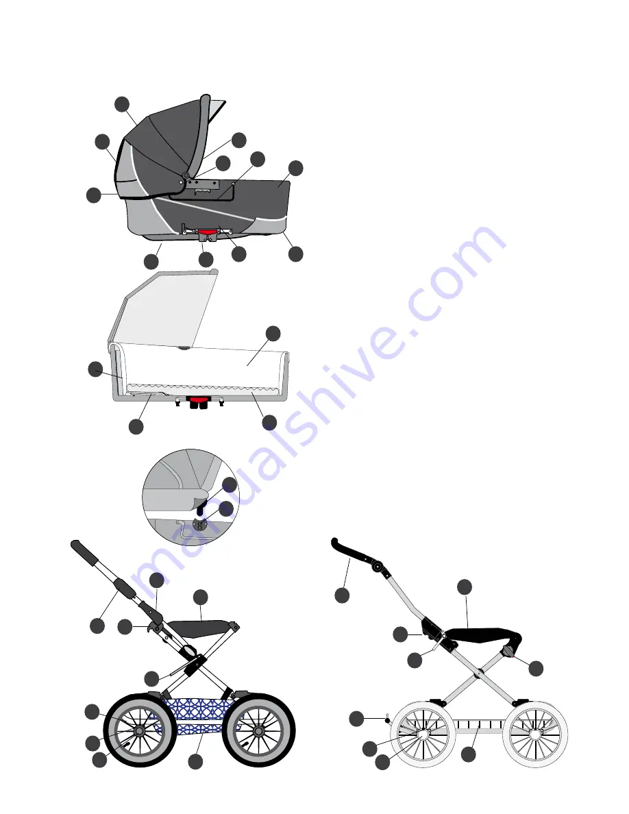 Emmaljunga Duo Combi Sport stroller 3-in-1 Instruction Manual Download Page 26