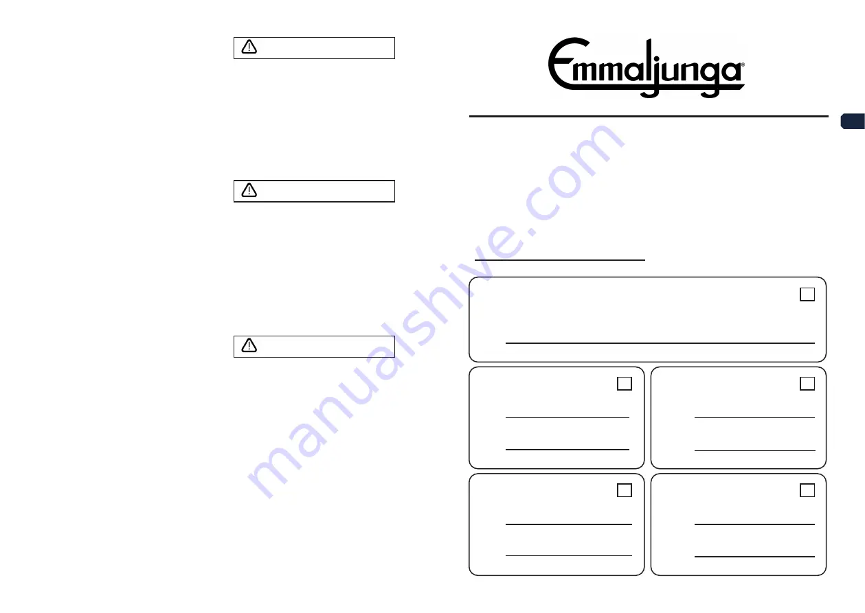 Emmaljunga KITE 150 Instructions/Service Manual Download Page 39