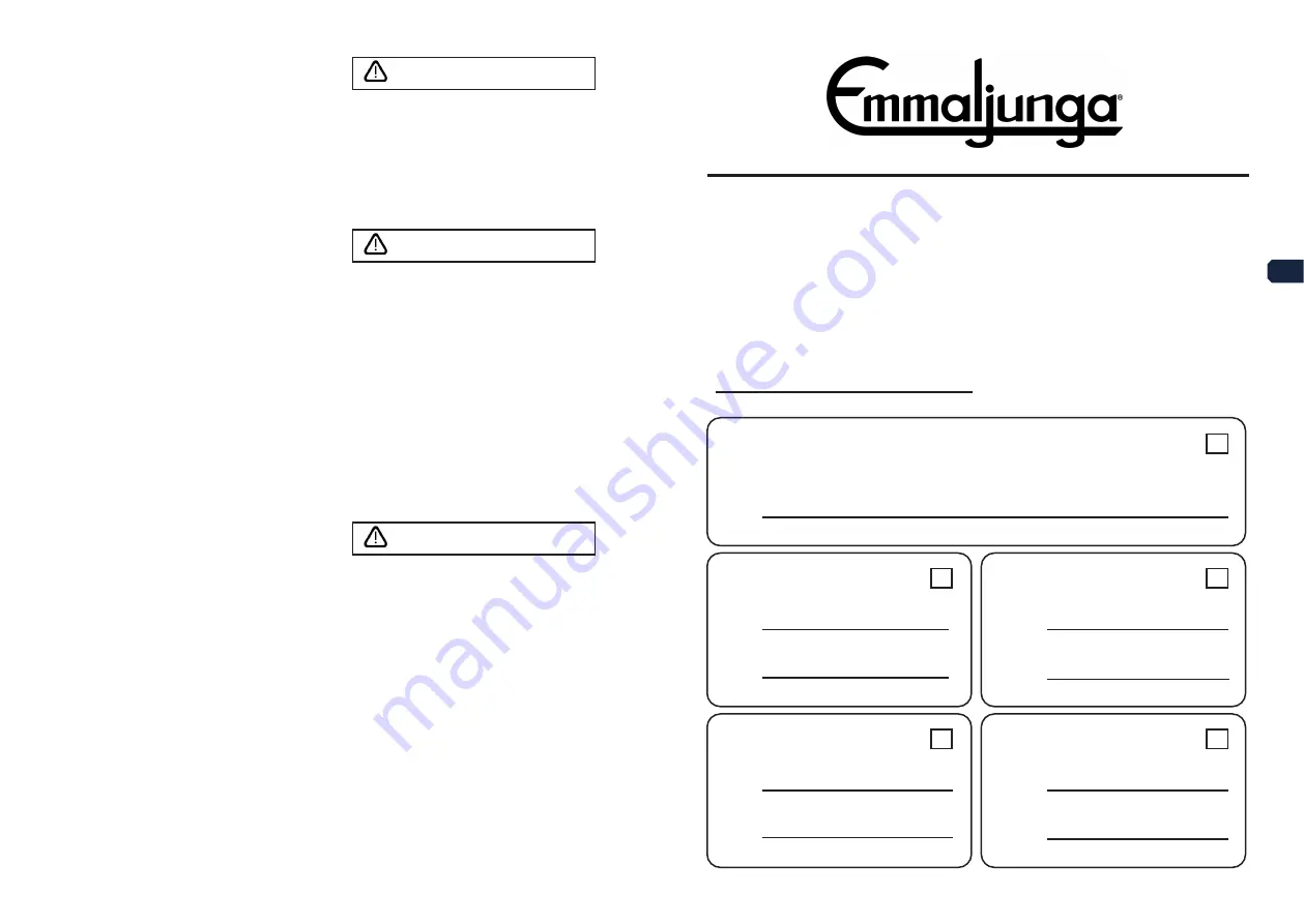 Emmaljunga KITE 150 Instructions/Service Manual Download Page 60