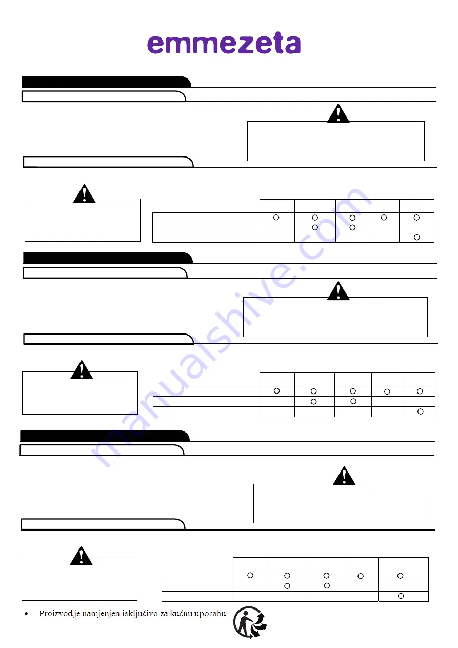 Emmezeta HLP-5025-9 BOND Assembly Instructions Manual Download Page 6