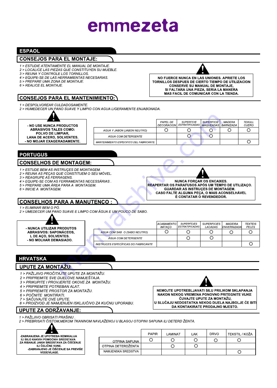 Emmezeta SEVILLA 605360/22599601 Скачать руководство пользователя страница 23