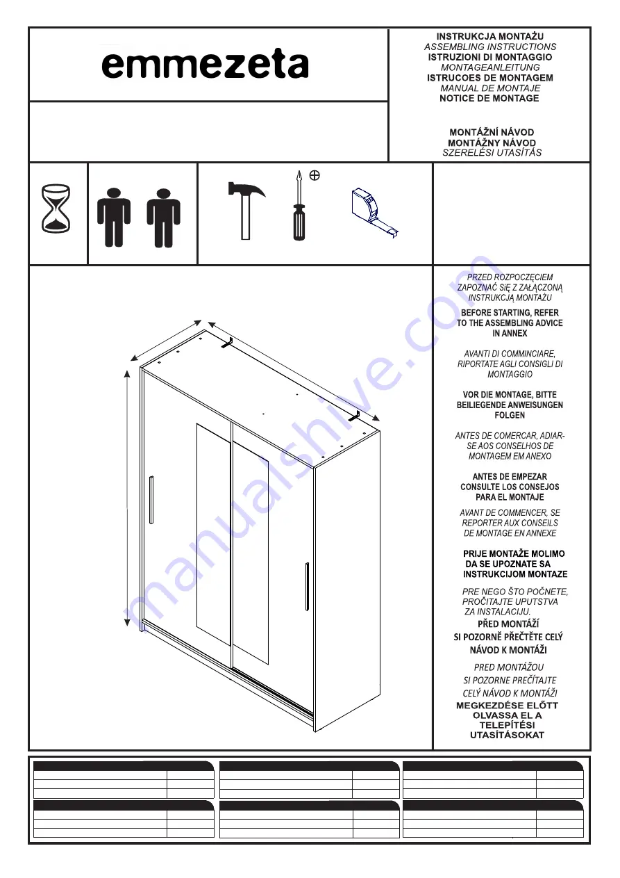 Emmezeta YORK 636338 Assembling Instructions Download Page 1