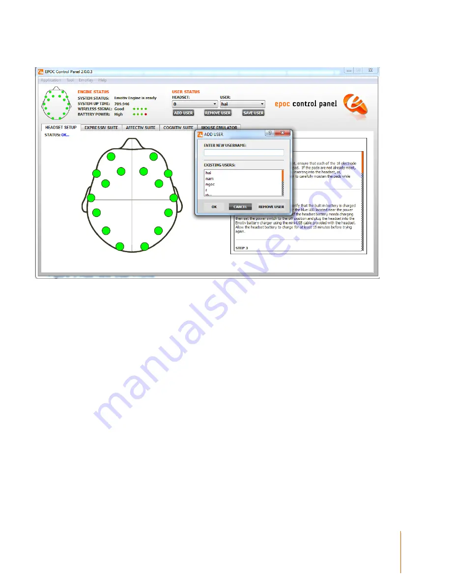 Emotiv EPOC User Manual Download Page 23