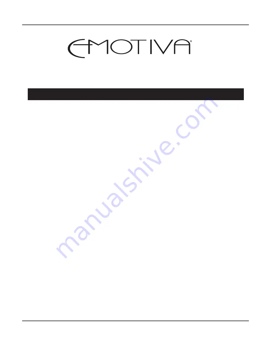 Emotiva basX A-100 User Manual Download Page 5