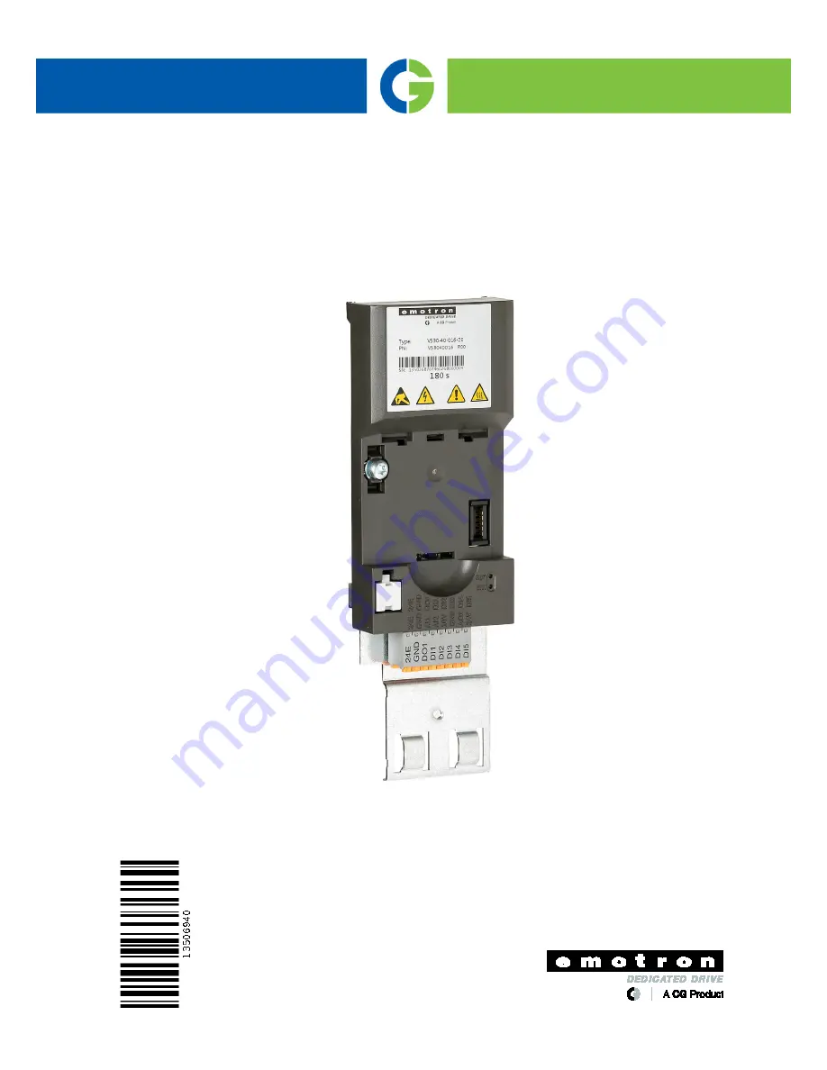 Emotron DSV15-35 Скачать руководство пользователя страница 1