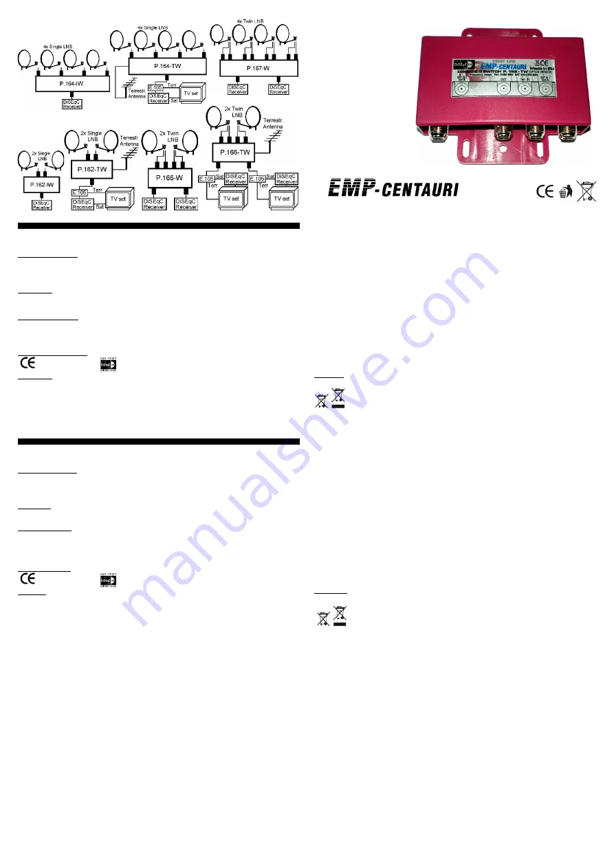 EMP-Centauri P.162-IW Quick Start Manual Download Page 1