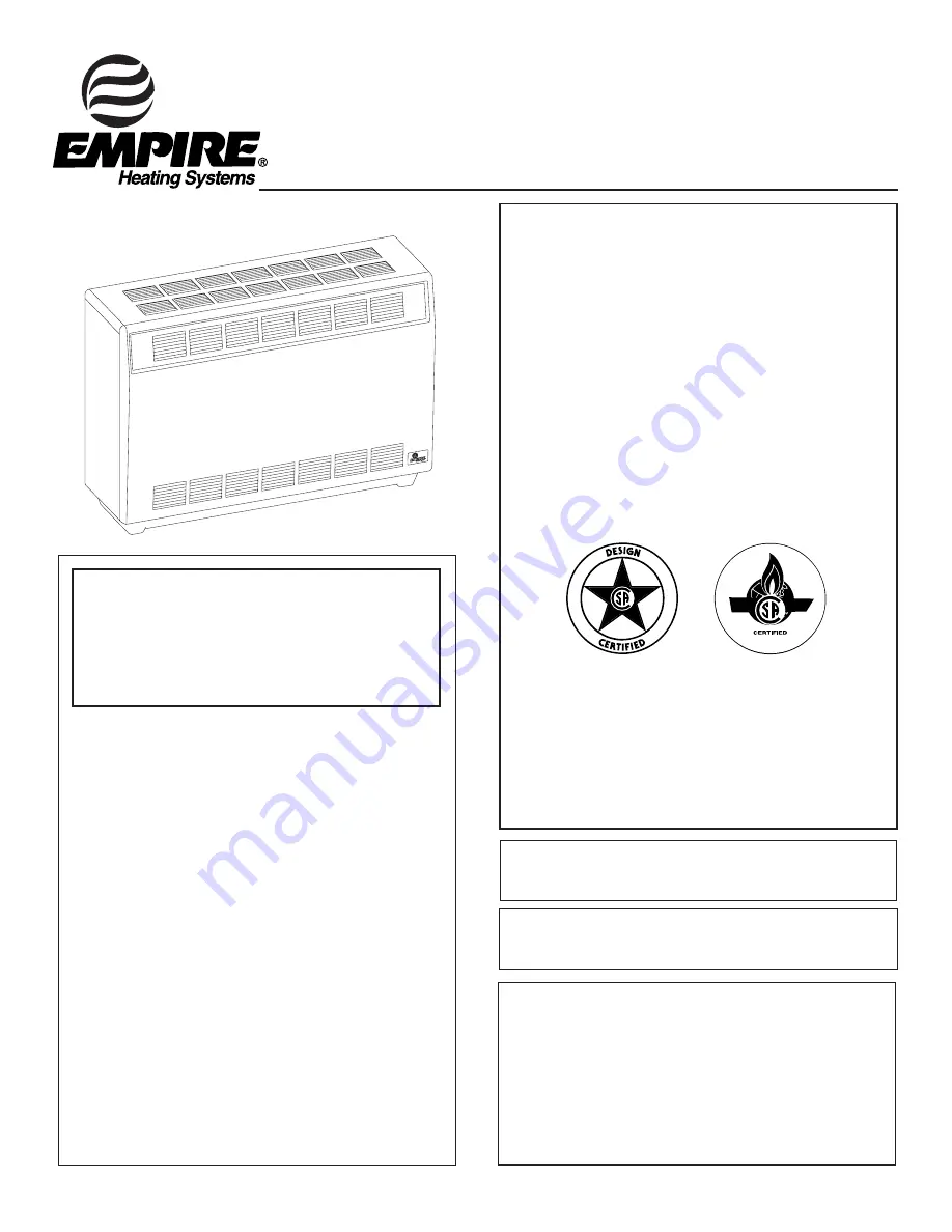 Empire Products RH-25-6 Скачать руководство пользователя страница 1