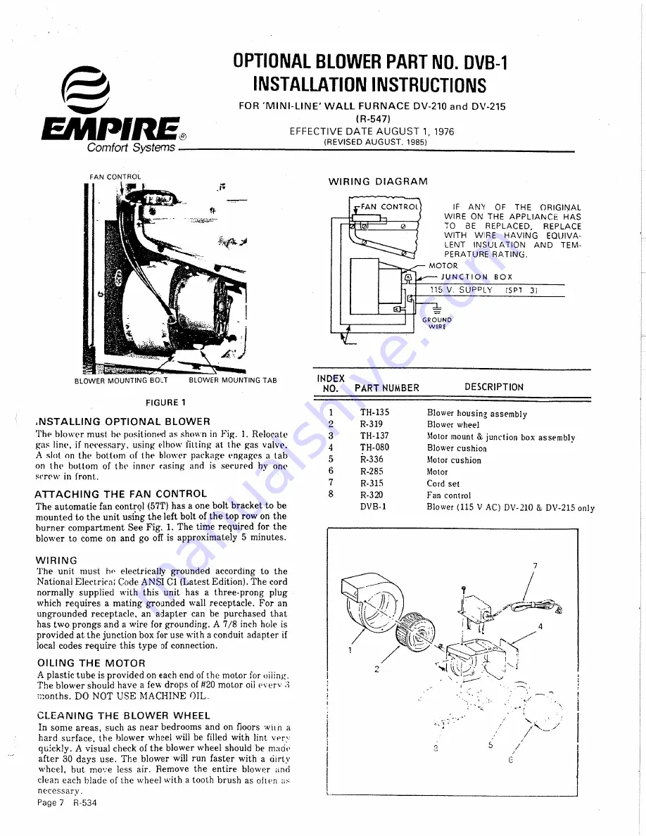 Empire DV-210-6-SG Скачать руководство пользователя страница 7