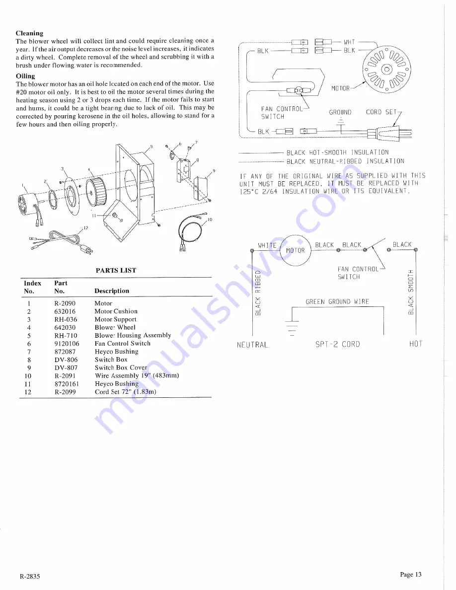 Empire DV-35-2MH Installation Instructions And Owner'S Manua Download Page 13