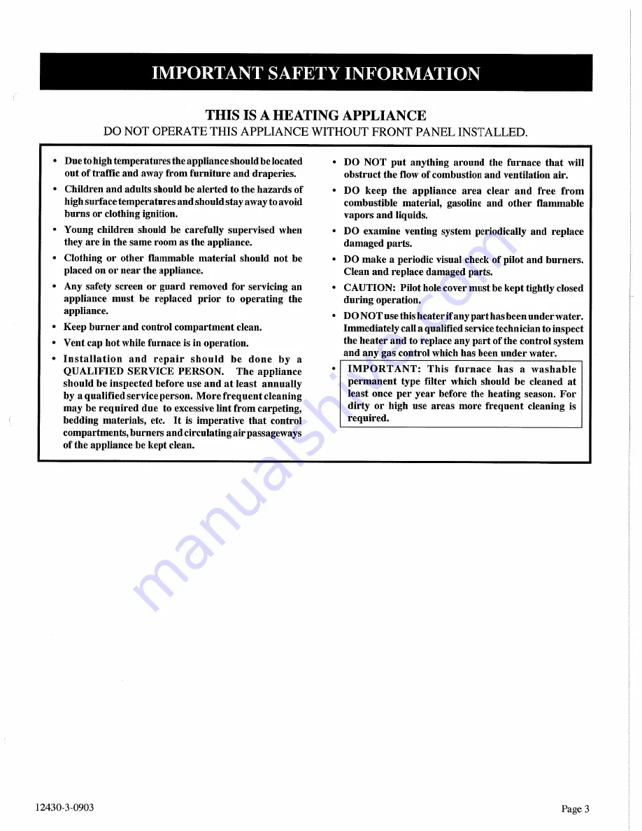 Empire DVC-35-11P Installation Instructions And Owner'S Manual Download Page 3