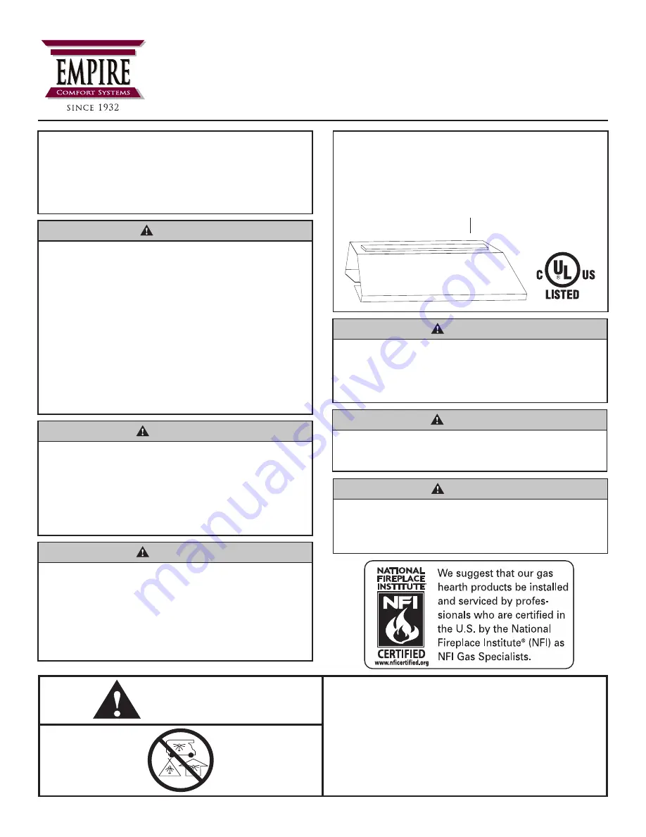 Empire OLI-24-2 Installation Instructions And Owner'S Manual Download Page 1