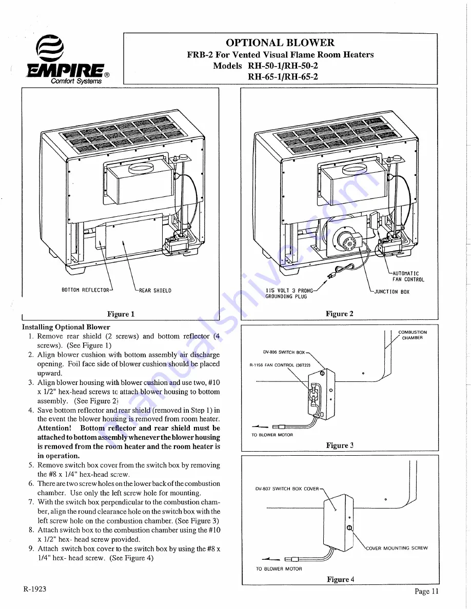 Empire RH-50-1 Скачать руководство пользователя страница 11