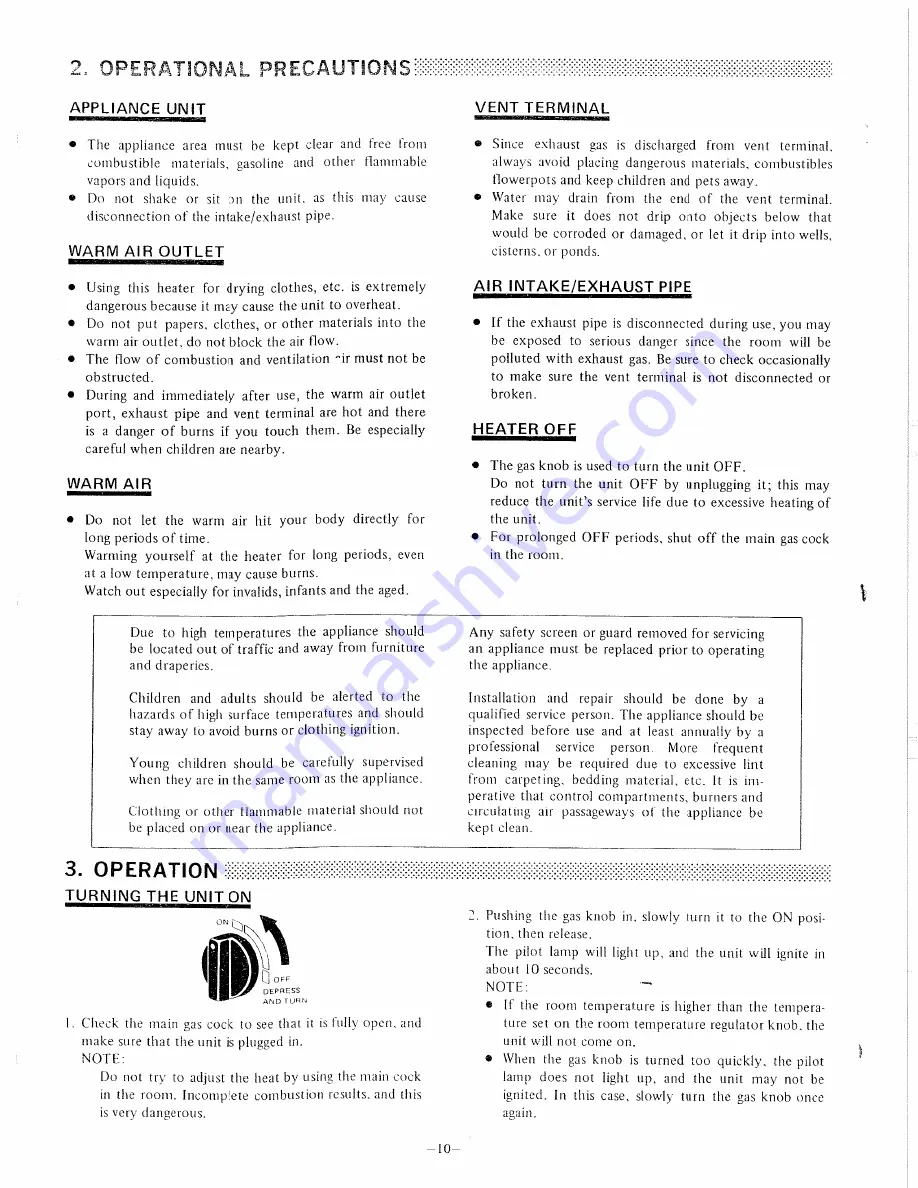 Empire VEP-80L Installation And Owner'S Manual Download Page 10