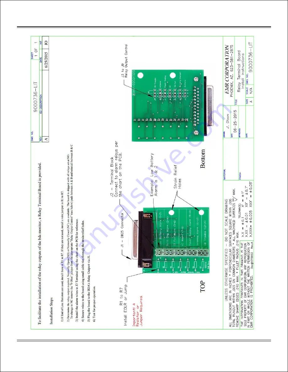 EMR BDAMON02-NFPA72 User Manual Download Page 13