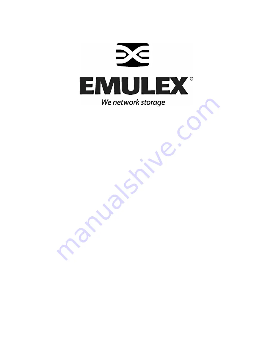 Emulex elmxdrv Reference Manual Download Page 1