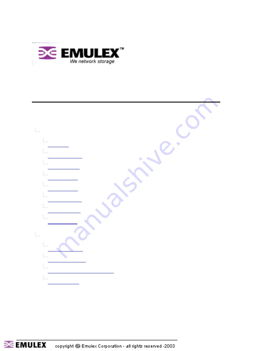 Emulex LP10000DC Installation And Reference Manual Download Page 1