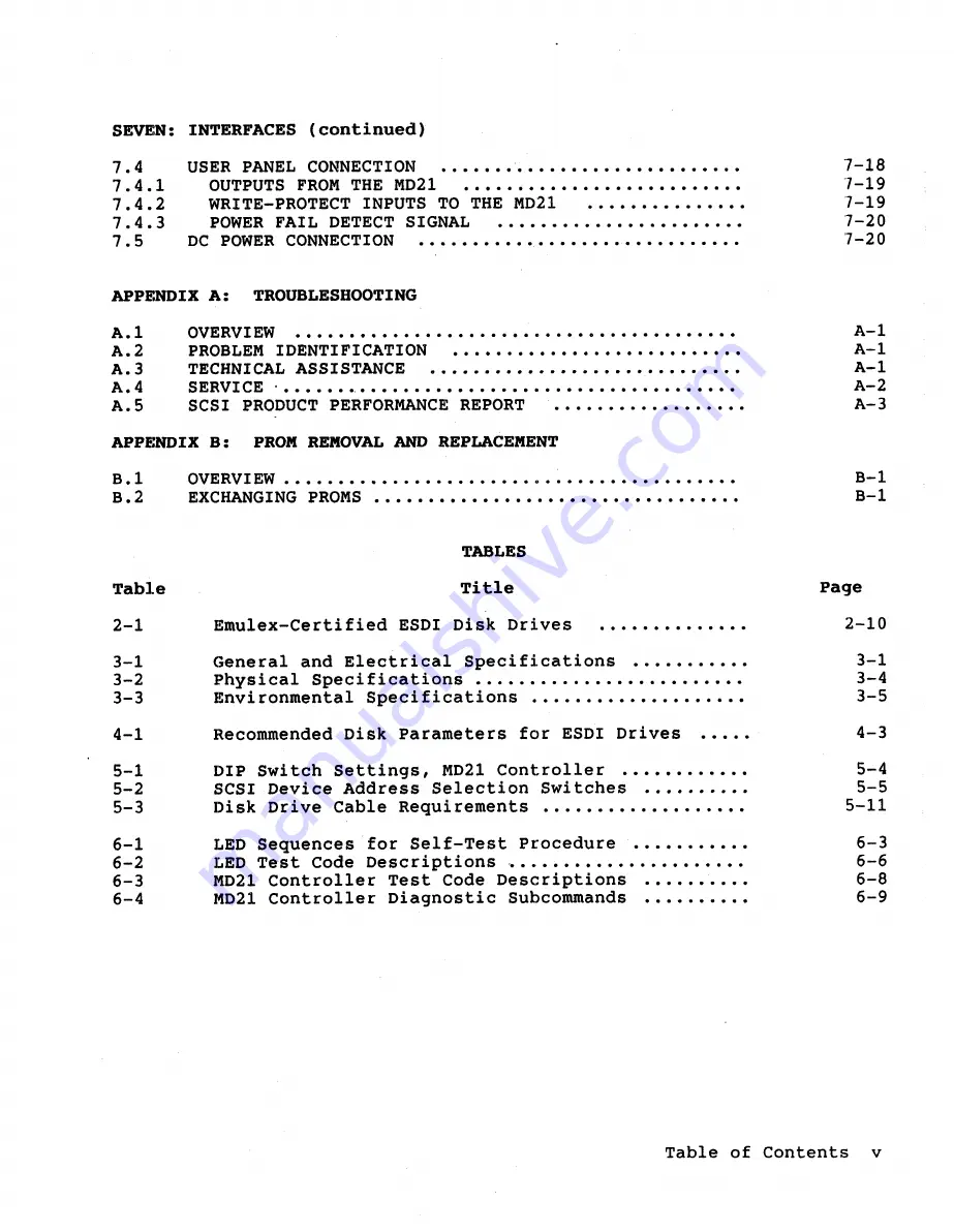 Emulex MD21/S2 Technical Manual Download Page 5