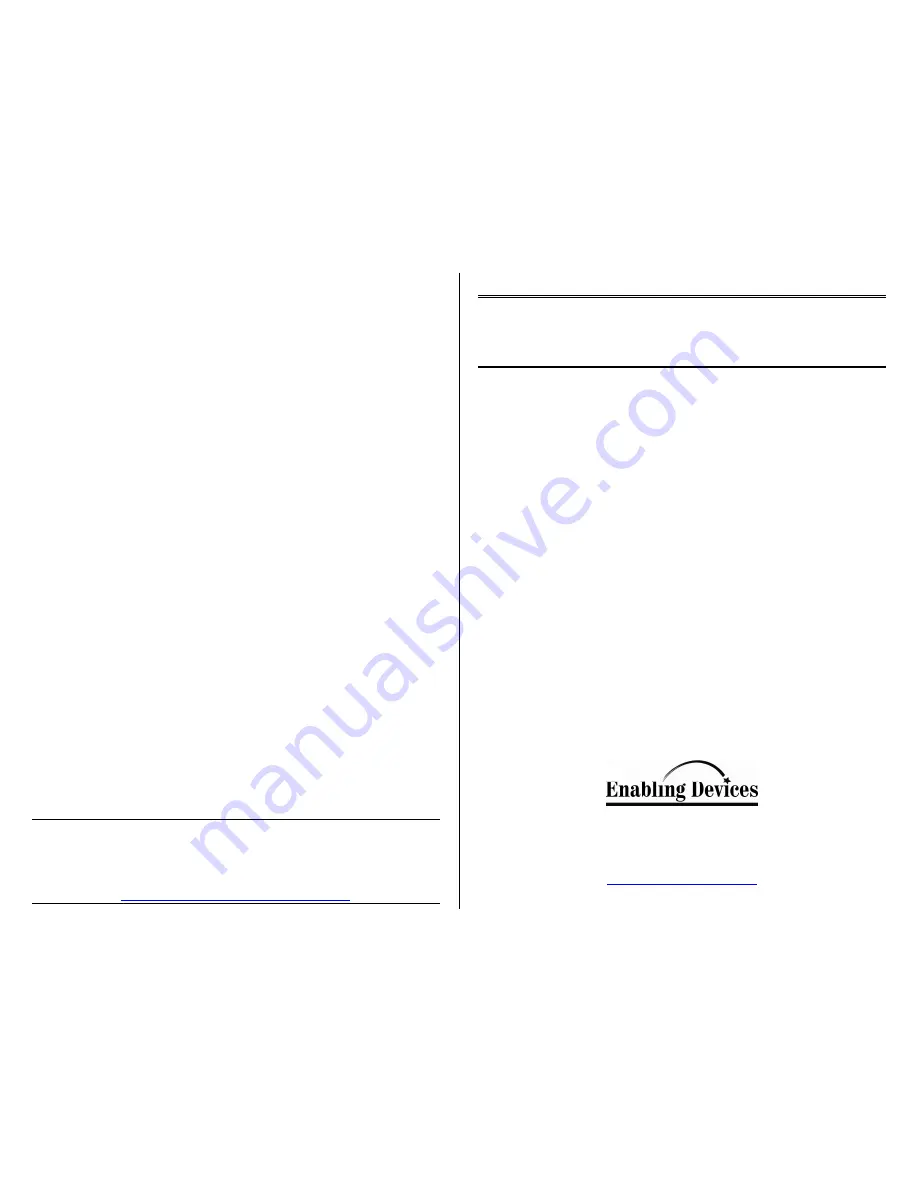 Enabling Devices 1439 User Manual Download Page 1