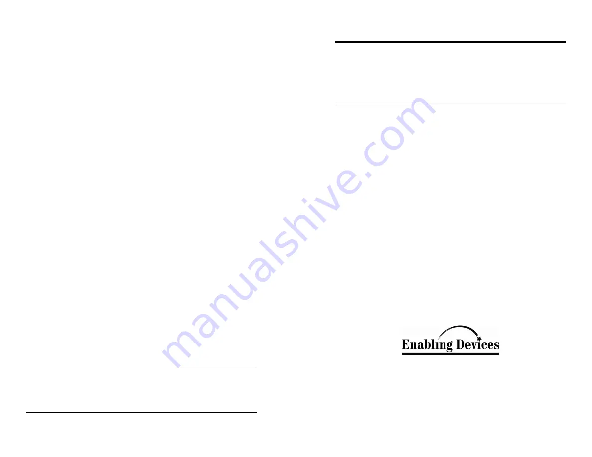 Enabling Devices 2241 User Manual Download Page 2