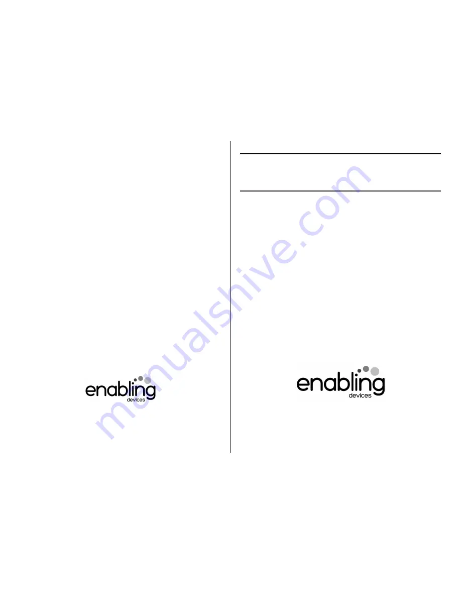 Enabling Devices All That Glitters 2301 User Manual Download Page 1