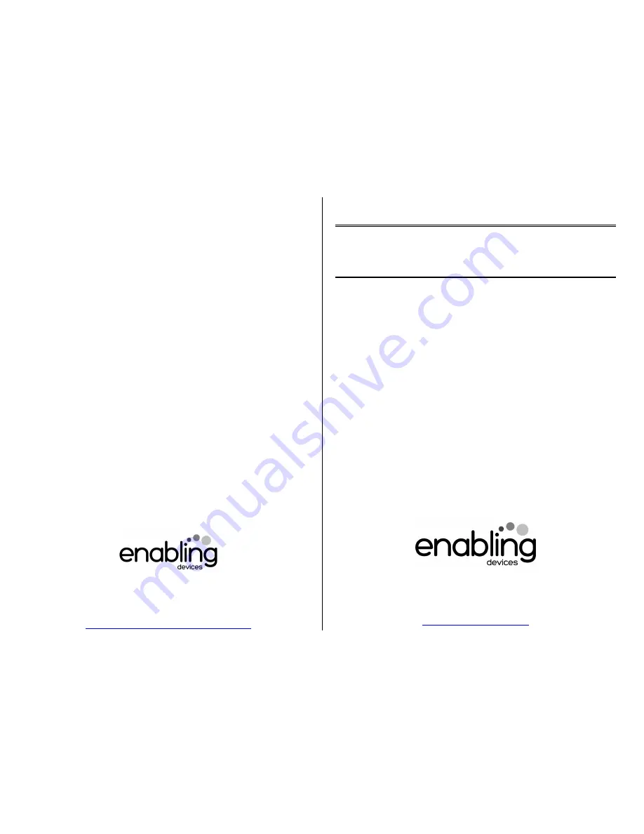 Enabling Devices Army Bear User Manual Download Page 1