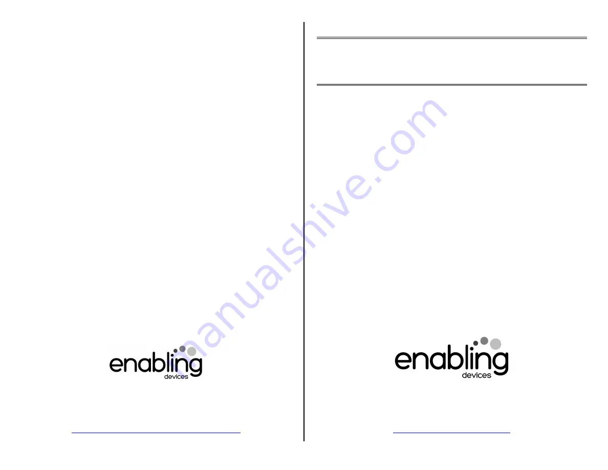 Enabling Devices Bubbles The Dolphin User Manual Download Page 1