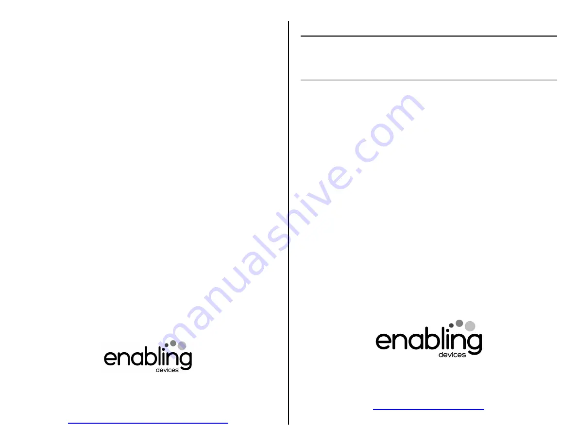 Enabling Devices JBX-151 User Manual Download Page 1