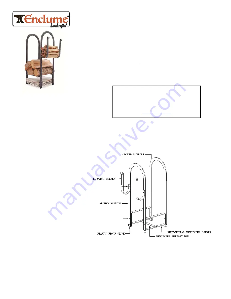 Enclume LR12B Assembly And Installation Instructions Download Page 1