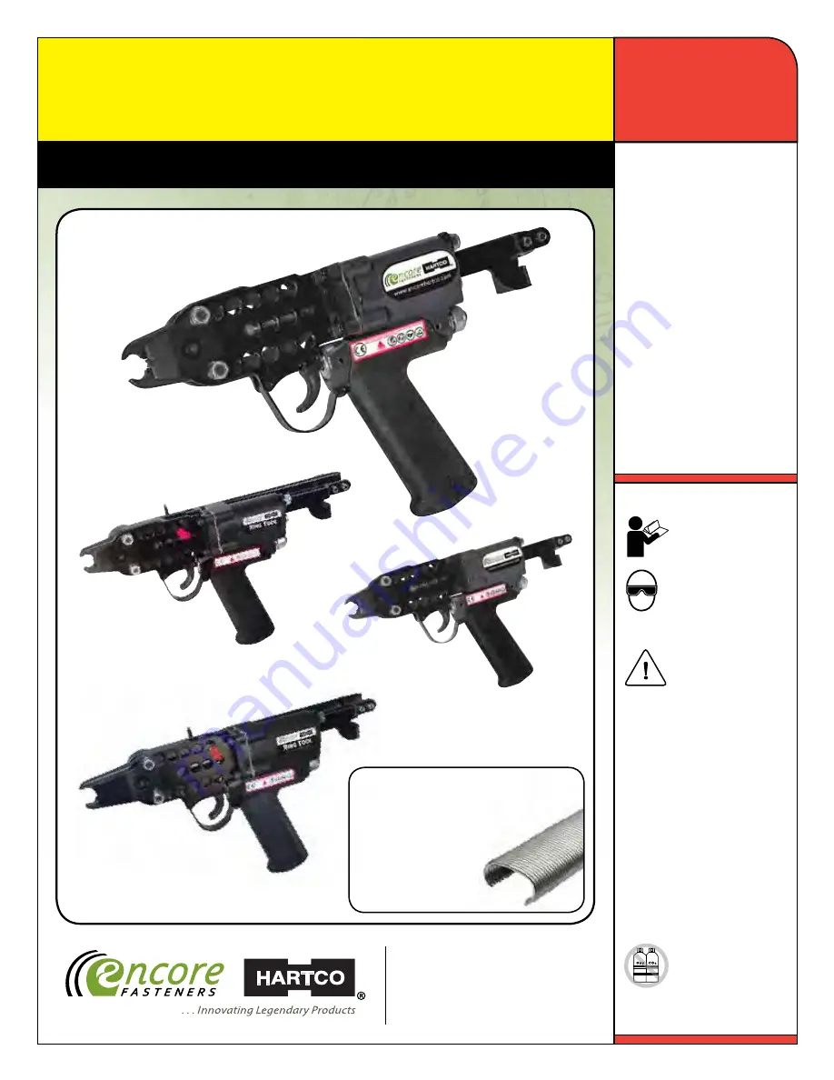 Encore Hartco RAC-1003 Operating Manual Download Page 1