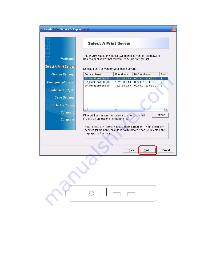 Encore 802.11GB WIRELESS PRINT SERVER - QUICK Quick Installation Manual Download Page 5