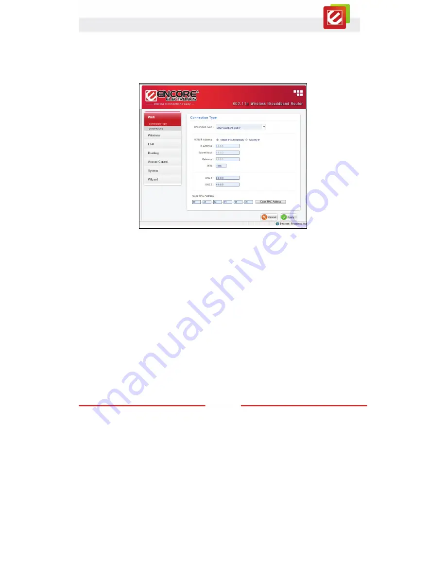 Encore ENHWI-1AN4x User Manual Download Page 15