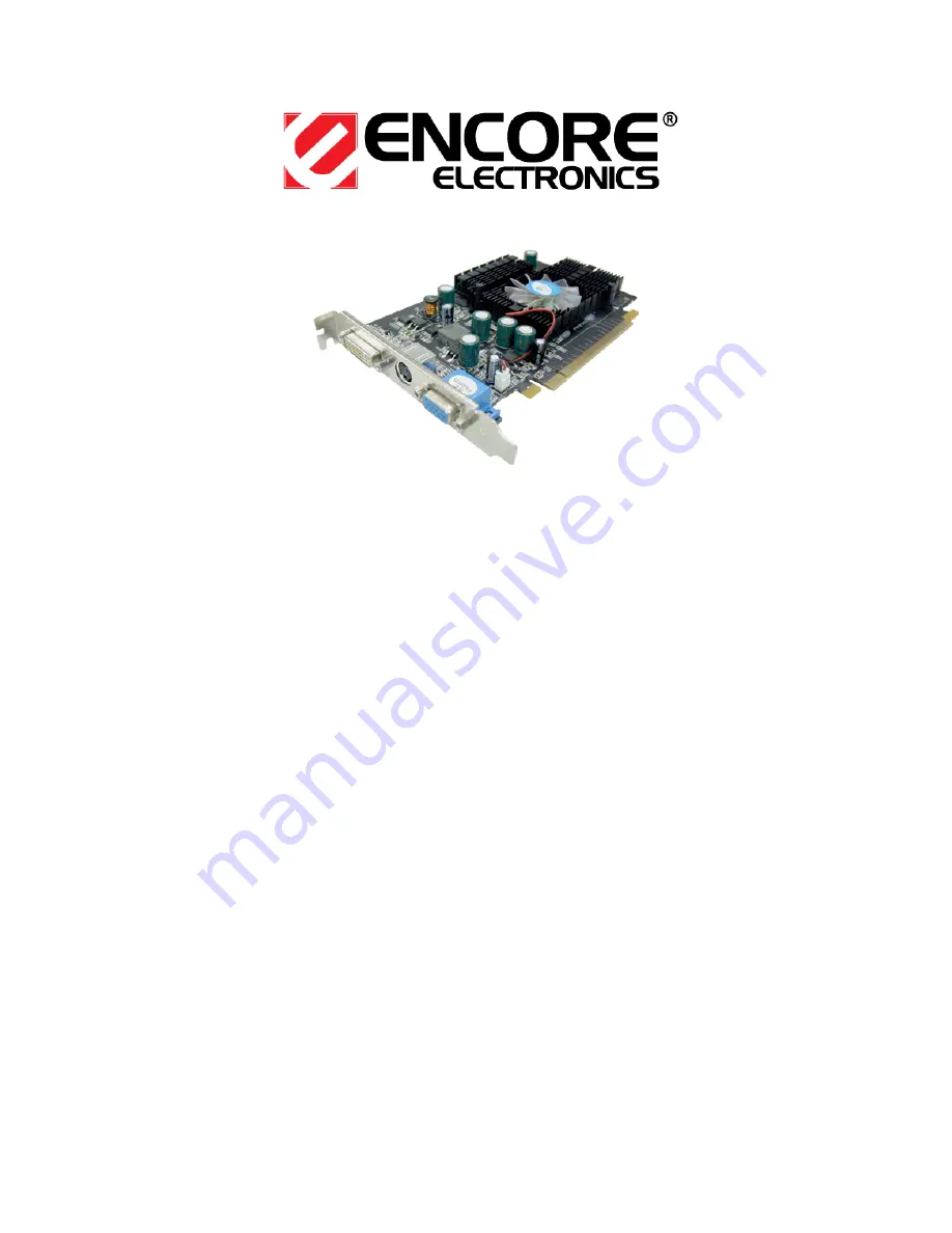 Encore ENVGA-73PE256 Specifications Download Page 1