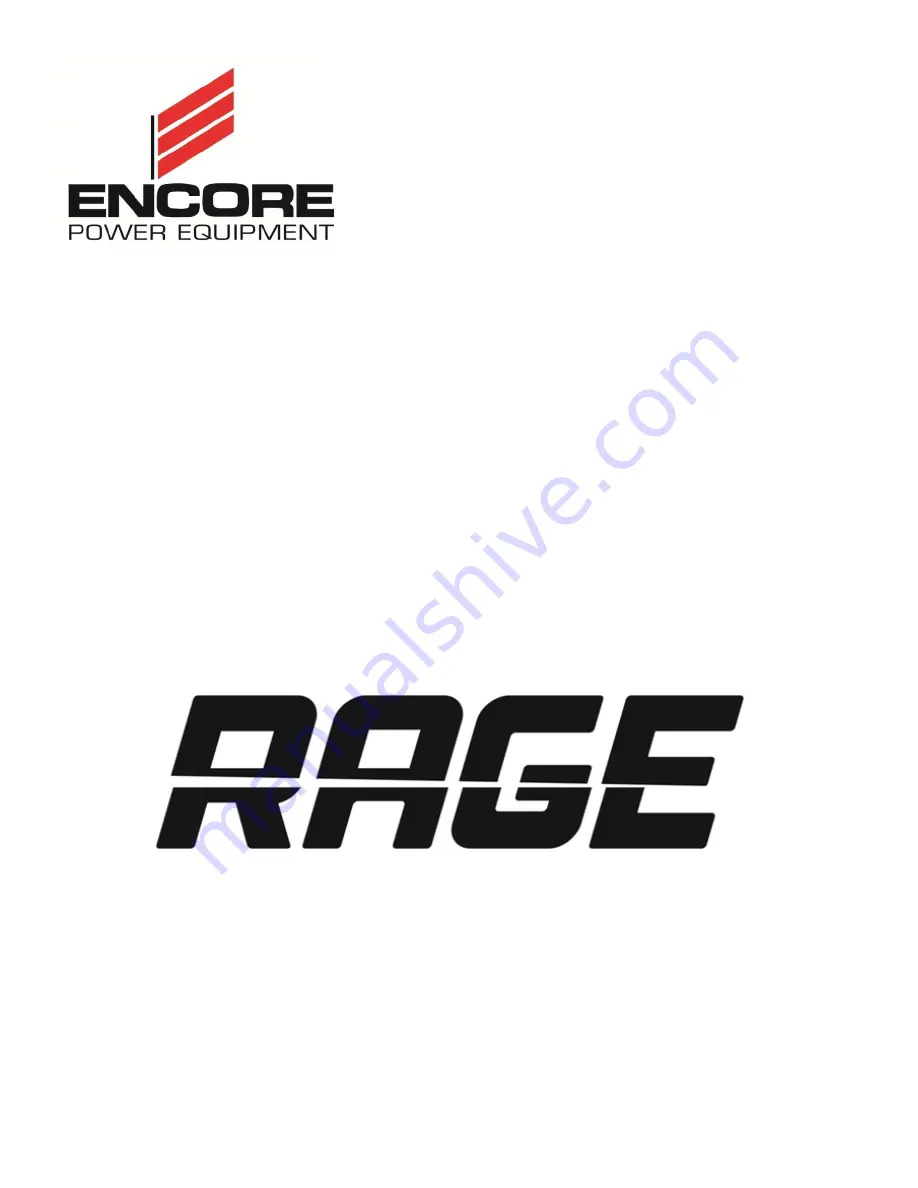 Encore Rage ER32FS600VL Operator'S Manual Download Page 1