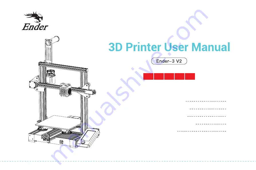 Ender Ender-3 V2 User Manual Download Page 1