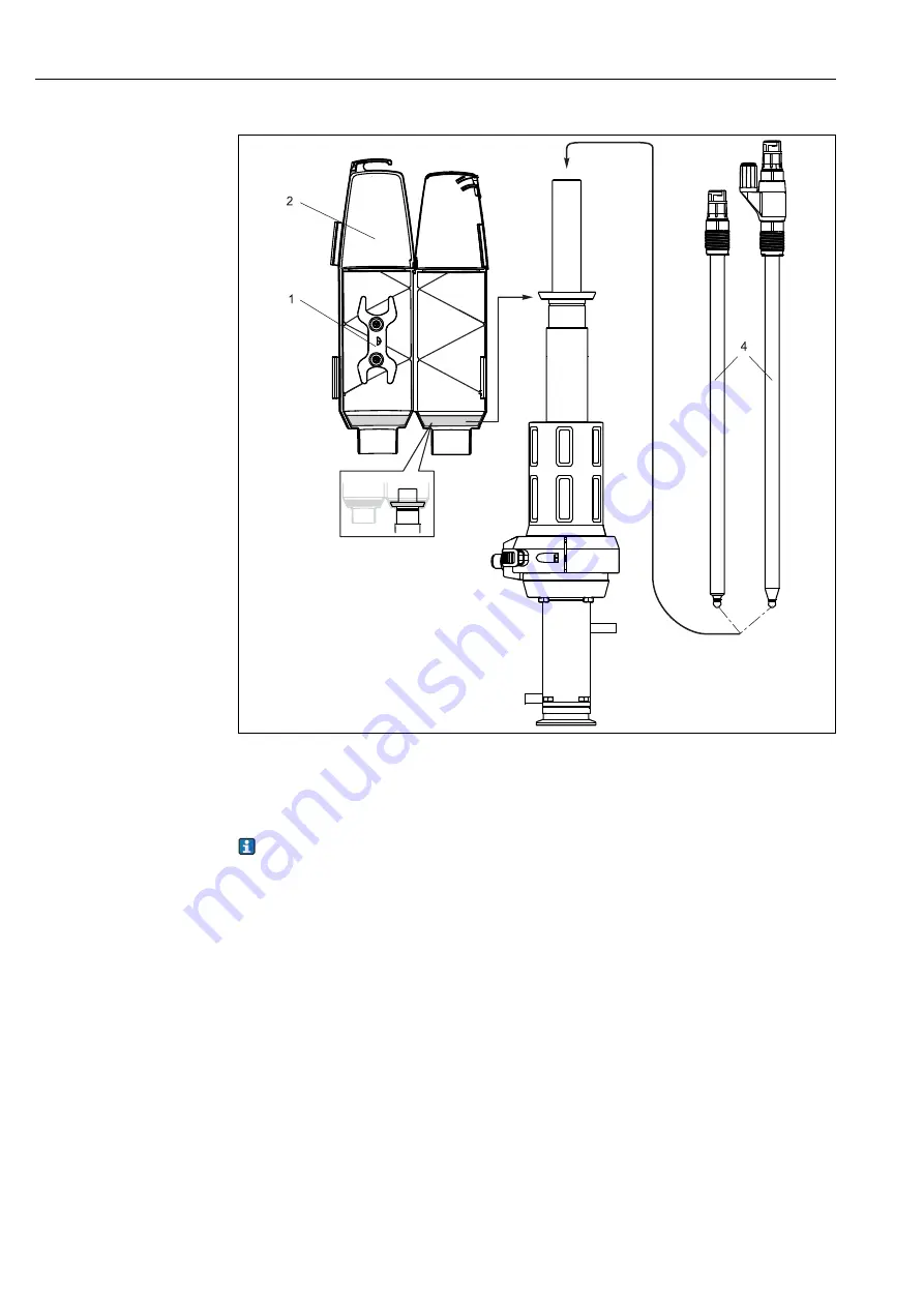 Endress+Hauser Cleanfit CPA875 Operating Instructions Manual Download Page 20