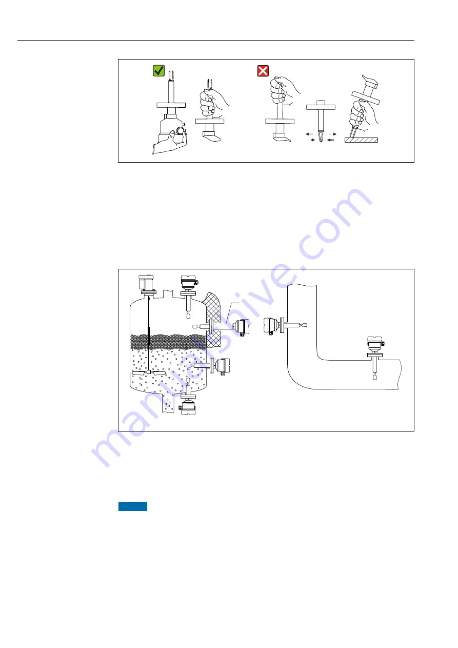 Endress+Hauser Liquiphant FTL62 Operating Instructions Manual Download Page 12