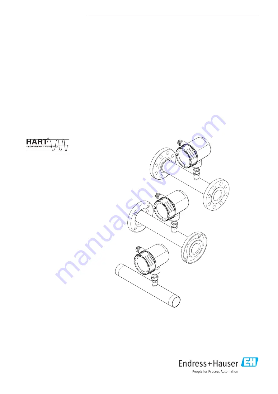 Endress+Hauser Proline t-mass A 150 Operating Instructions Manual Download Page 1