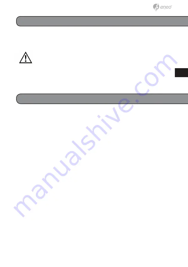 Eneo GXB-1720MIR Quick Installation Manual Download Page 13