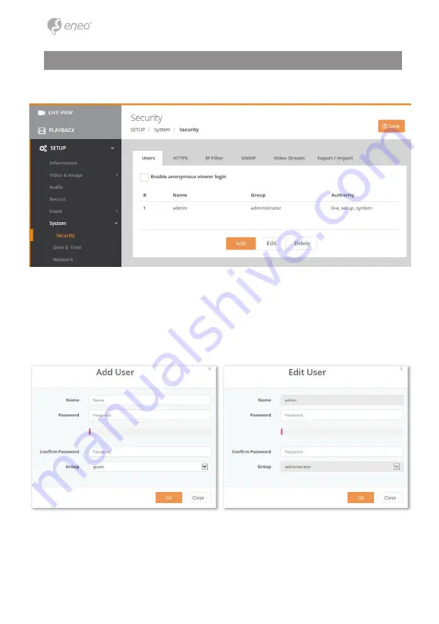 Eneo ICB-72A0003M0A User Manual Download Page 56