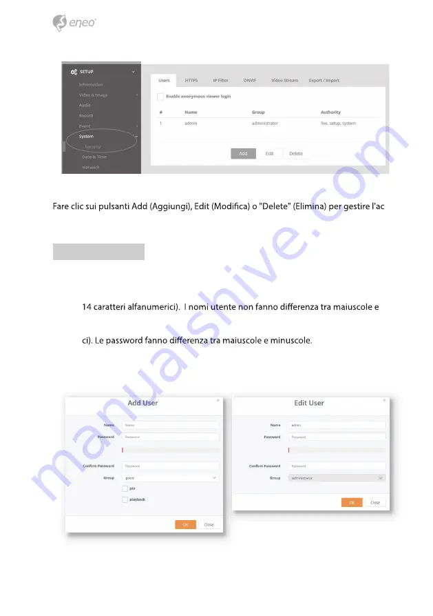 Eneo IPD-72A0003M0B Quick Installation Manual Download Page 82