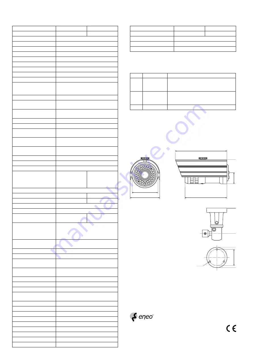 Eneo VKC-1358A/IR Installation And Operating Instructions Manual Download Page 8