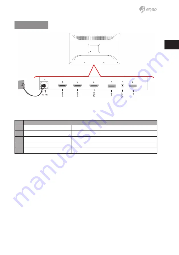 Eneo VM-UHD32P Installation Manual Download Page 7