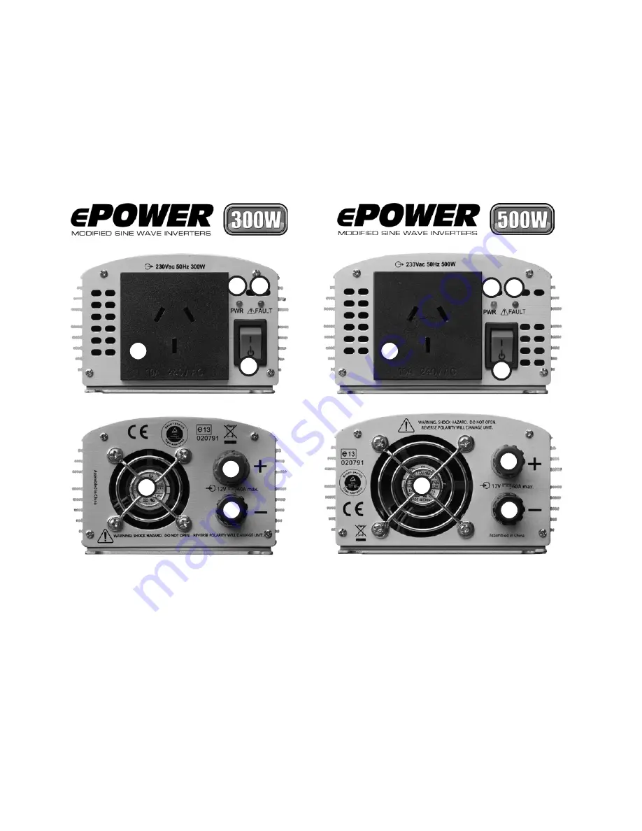 Enerdrive ePOWER 300W: ePOWER 500W Owner'S Manual Download Page 7