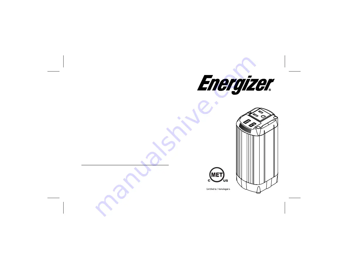 Energizer EN150 Скачать руководство пользователя страница 1