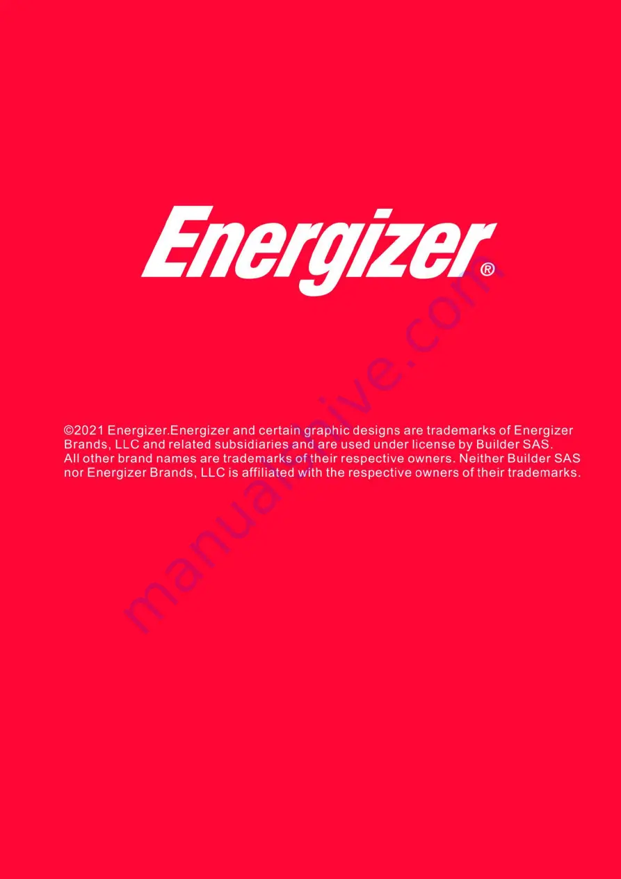 Energizer EZN1200 User Manual Download Page 2