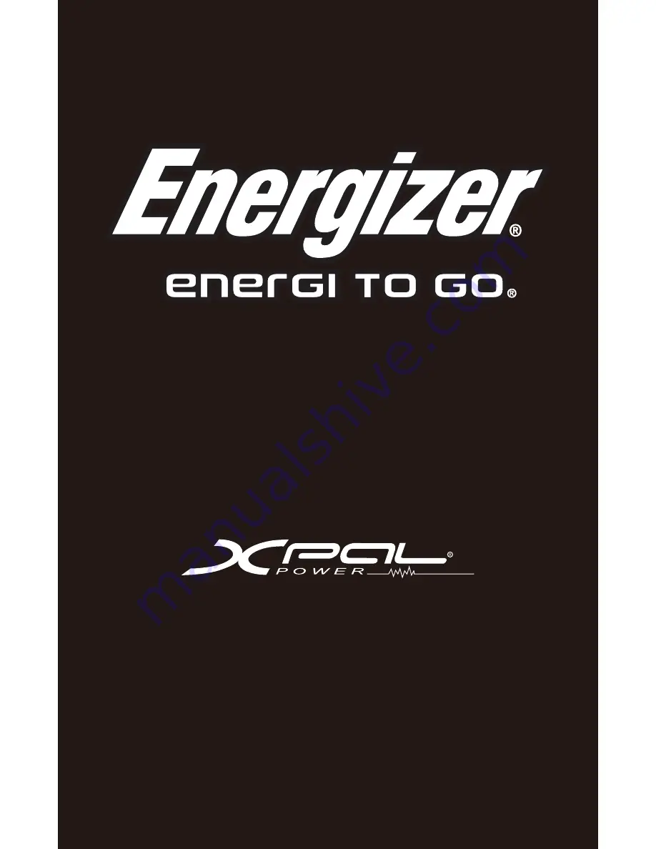 Energizer xp4001 Скачать руководство пользователя страница 1